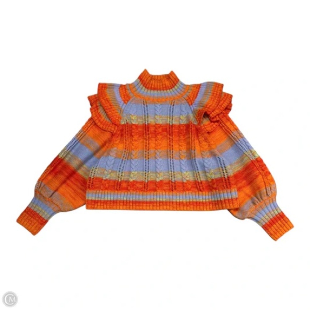 Something Navy Ruffle Sweater - Picture 2 of 5